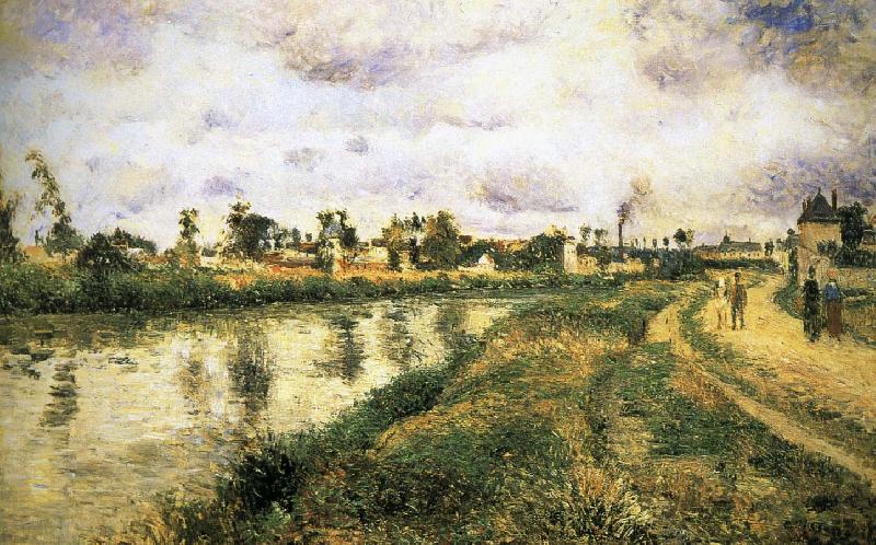 Pang map of the sur-oise, Camille Pissarro